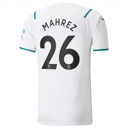 Billiga Fotbollströjor Manchester City Riyad Mahrez 26 Borta tröja 2021/22 Kortärmad